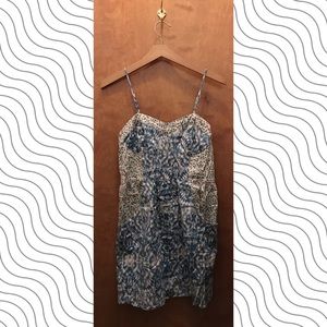 Blue Sun Dress with Pockets